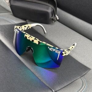 Pit Viper Sunglasses with Blue and Green Lens